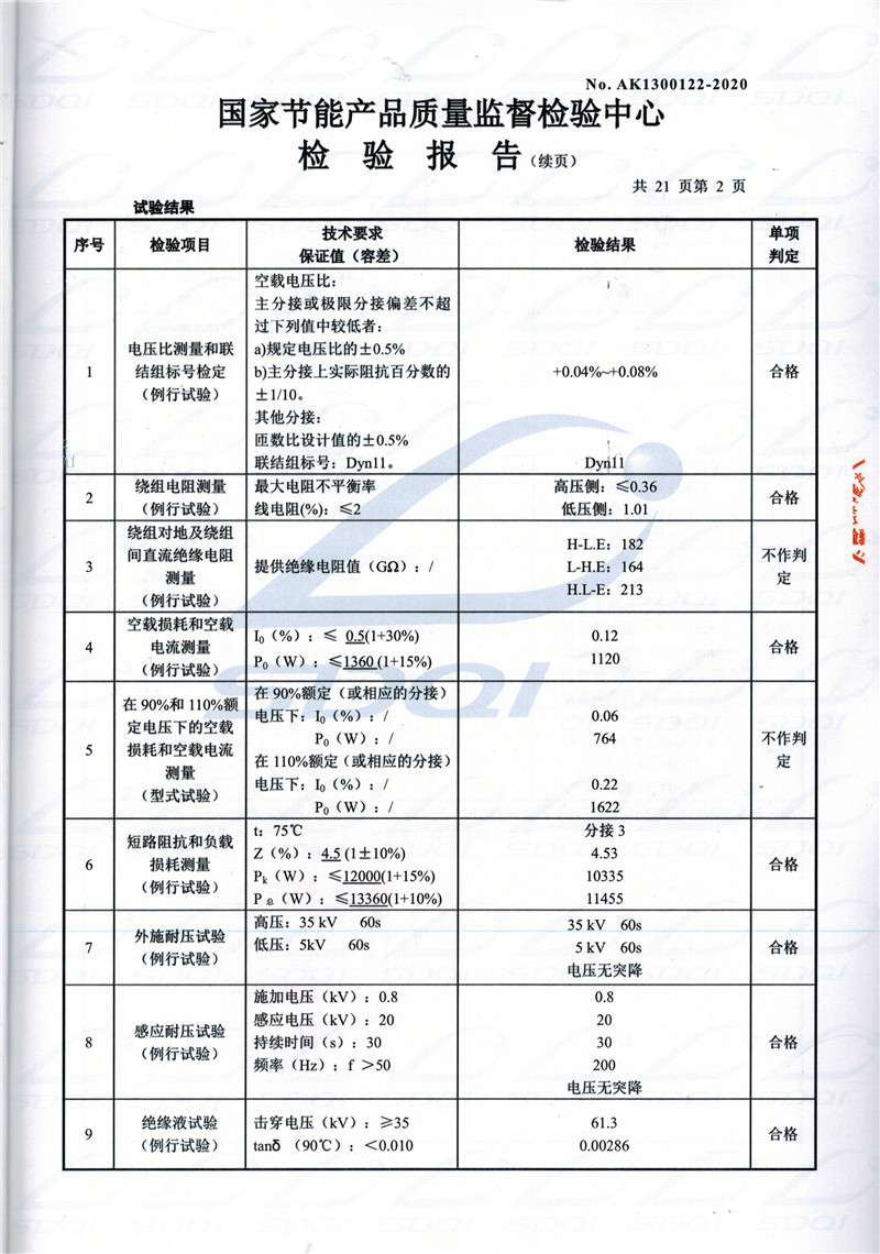 高低压试验报告-S11-1250济源济源济源油浸式变压器-2.jpg